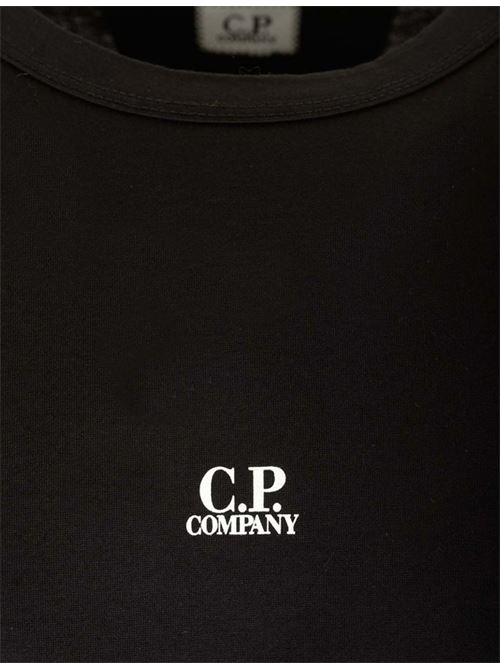 T-SHIRT WITH PRINTED C.P.COMPANY | 16CMTS088A006374G999 BLACK